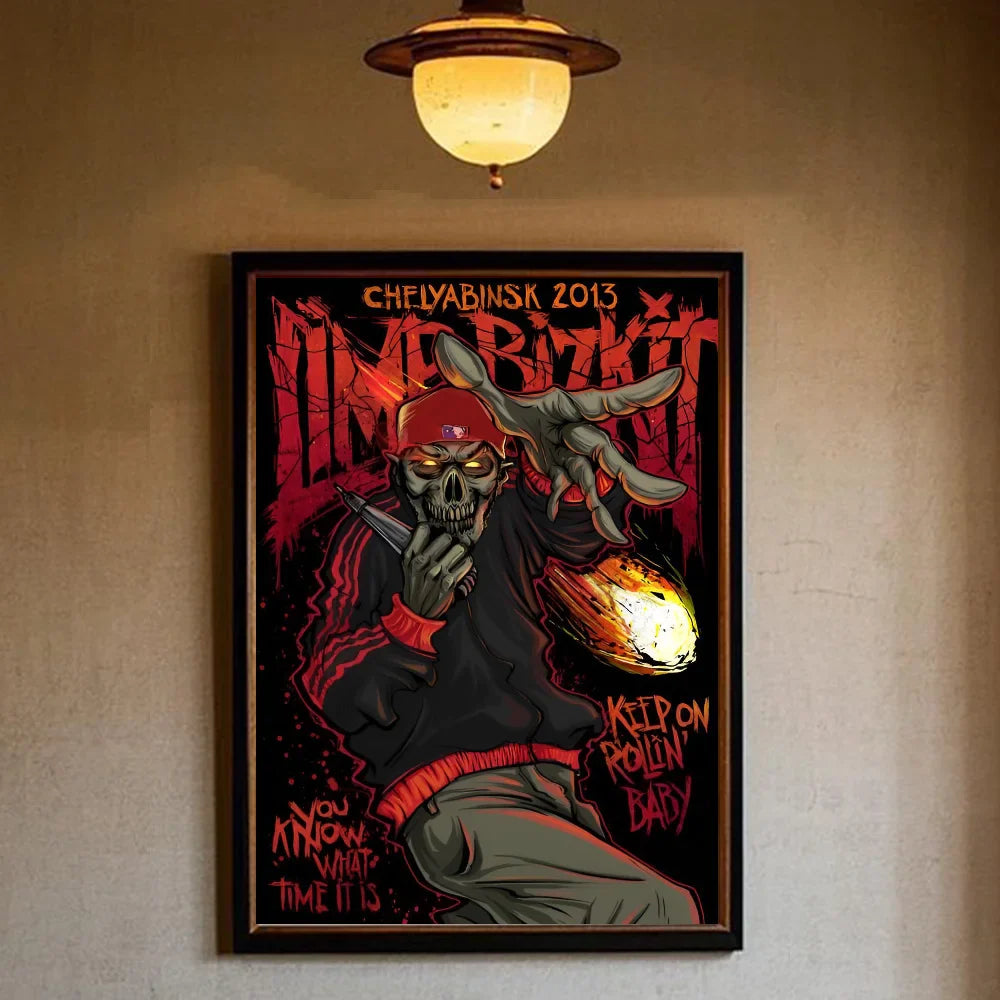Vintage posters met textiellook