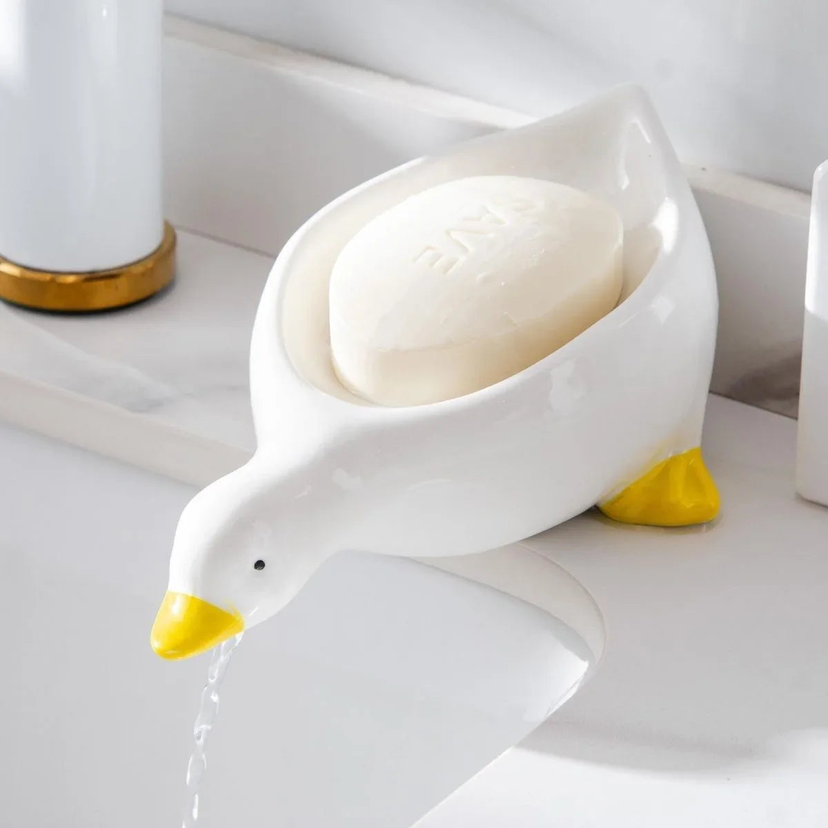 Zeep houder met ventilatiegaatjes – Geen natte zeep meer