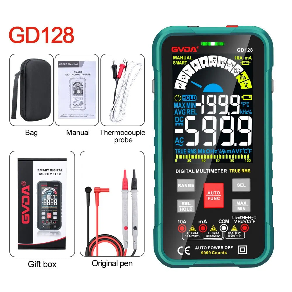 Multimeter geschikt voor gelijk- en wisselspanning