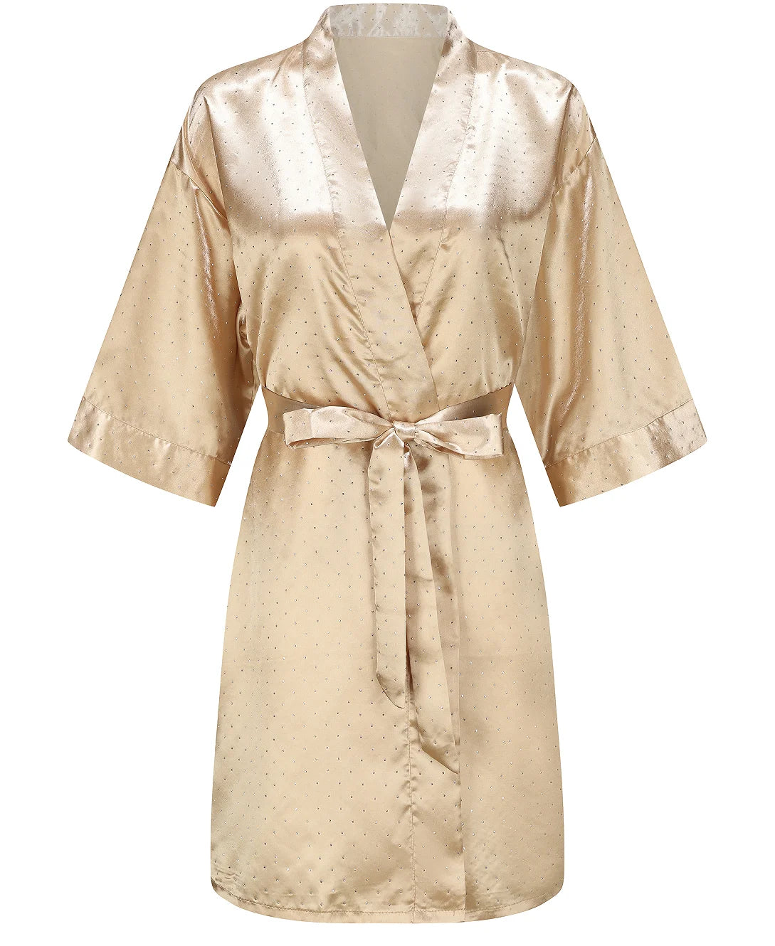 Ochtendjas dames met subtiel patroon – Rustig en elegant