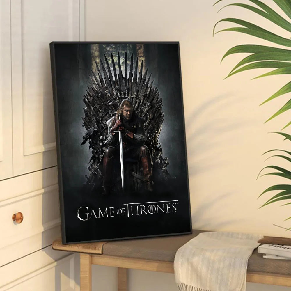 Poster met lijntekening van gezicht