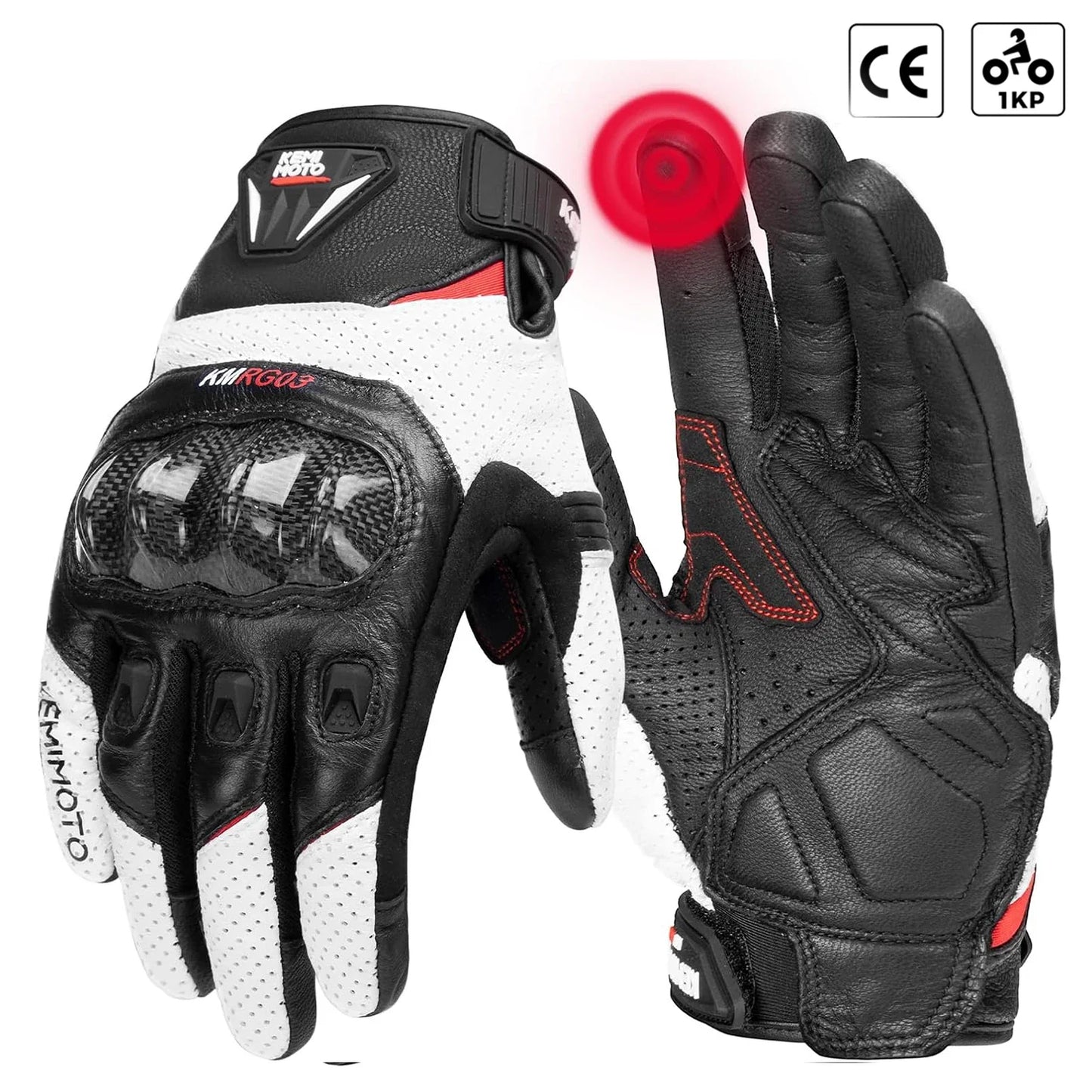 Herfst-winter handschoenen voor heren in leder