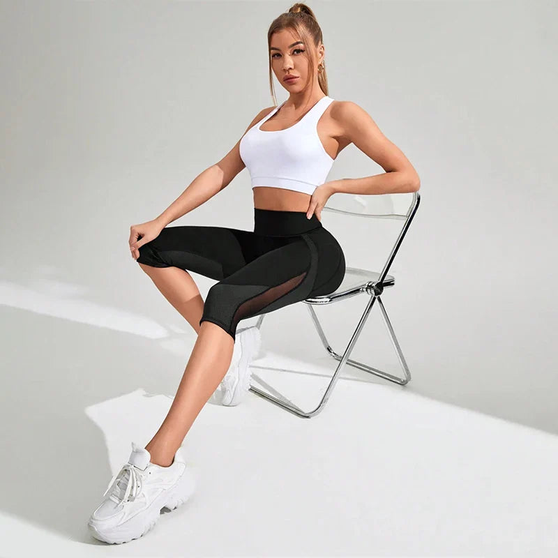 Hippe yoga kleding set met crop top