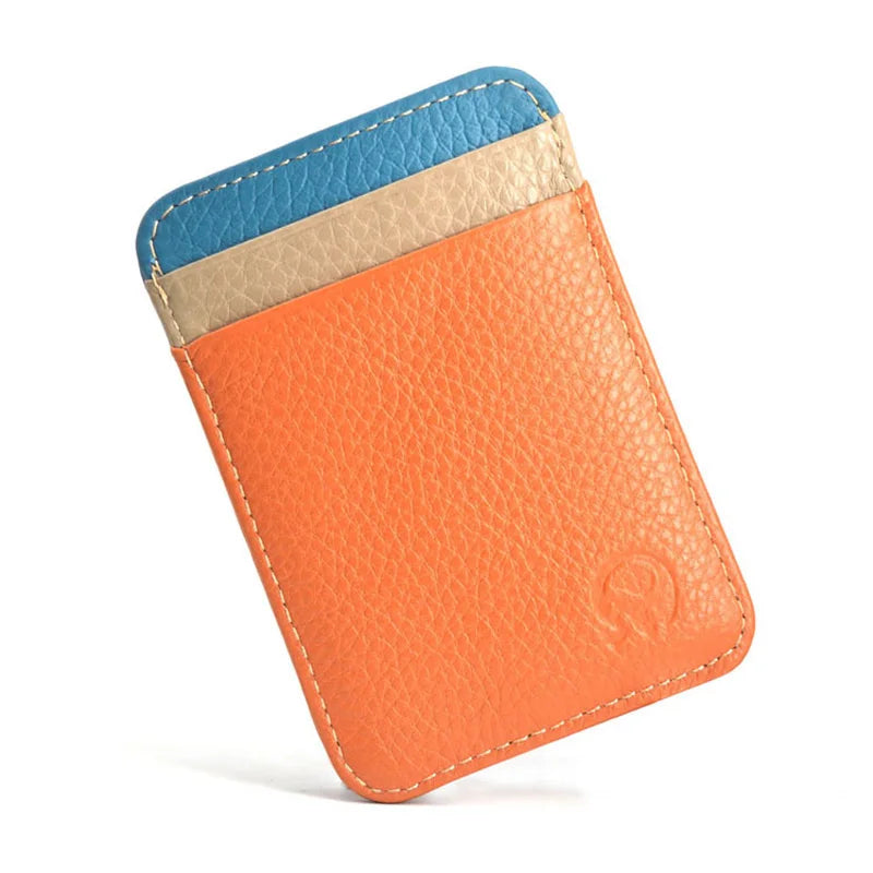 Heren pasjeshouder met structuurleer – Uniek en stijlvol