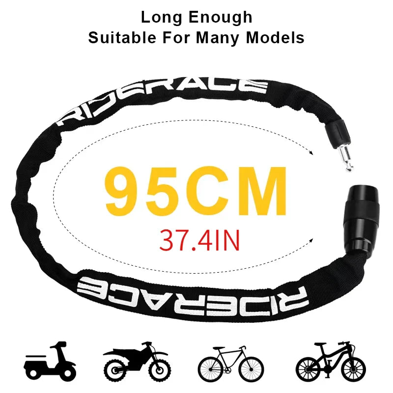 Fiets kettingslot met stevige schakels β Maximale bescherming