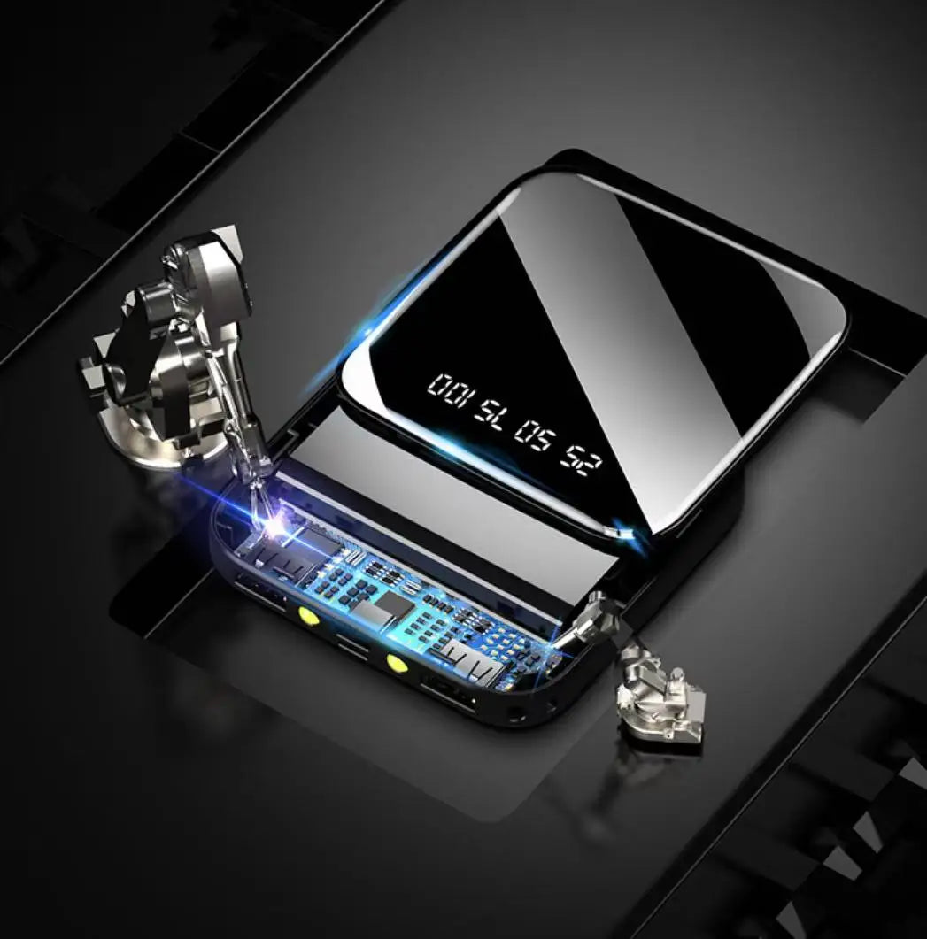 Kleine powerbank geschikt voor vliegtuig