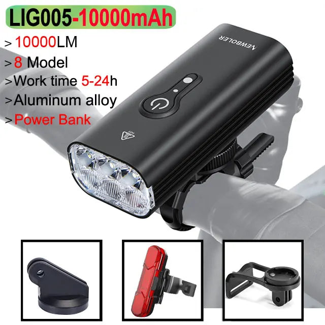 LED fietslamp met universele montageclip