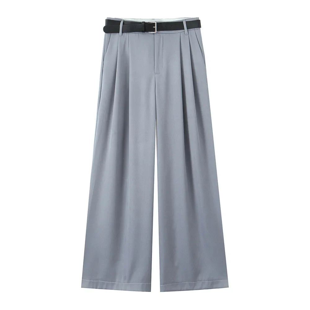 H&M linnen broek dames in zachtroze – Zomers en fris
