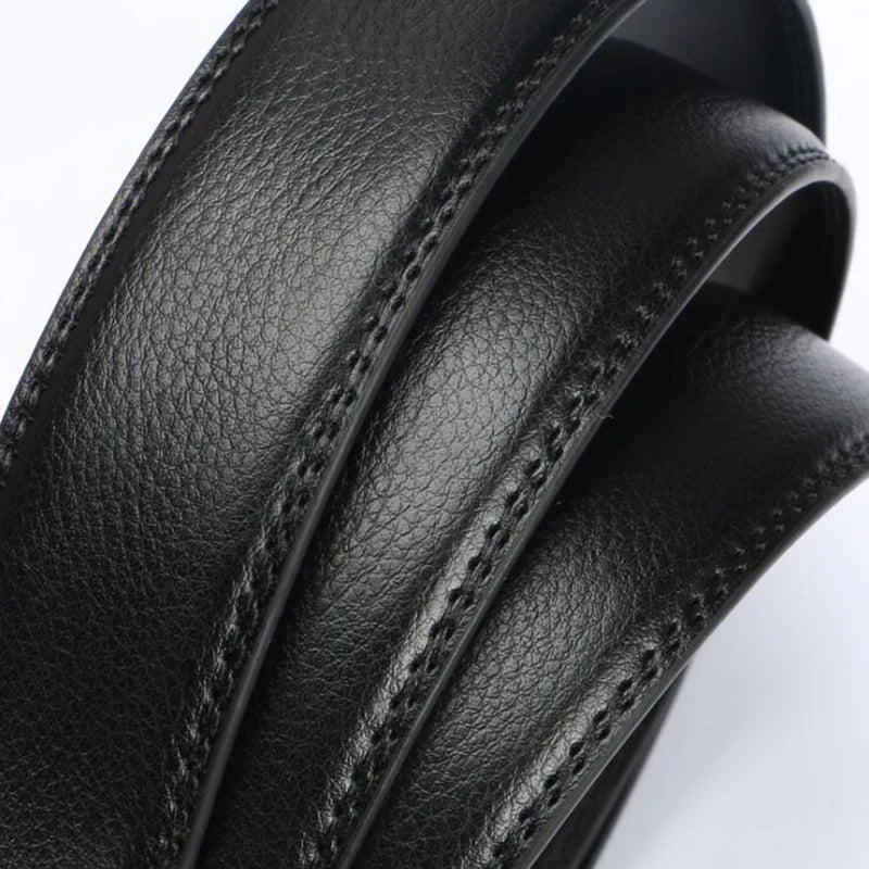Moderne riem heren met matte metalen gesp