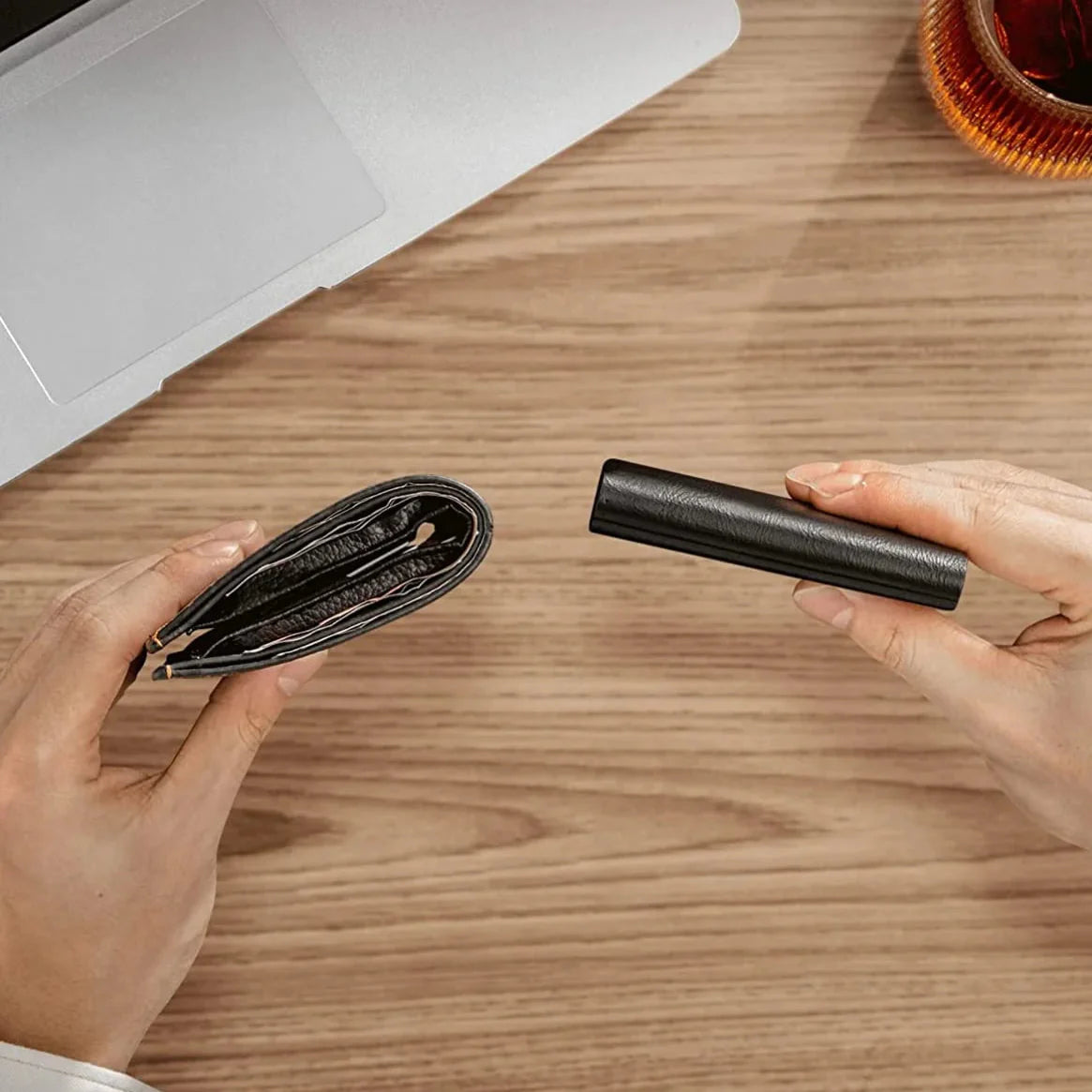 Leren portemonnee heren met vintage look – Karaktervol design