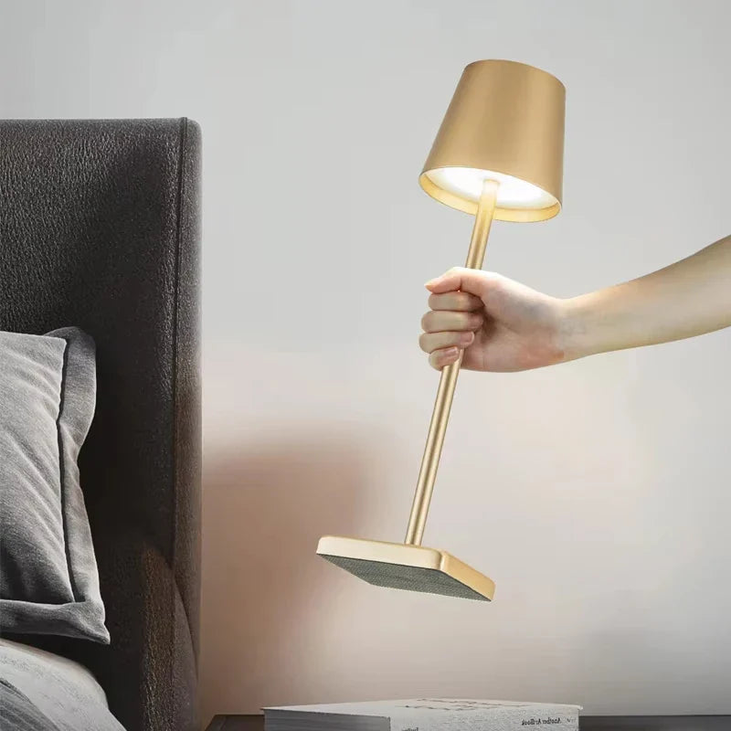 Luxe glazen nachtkastlamp – Tijdloos en stijlvol