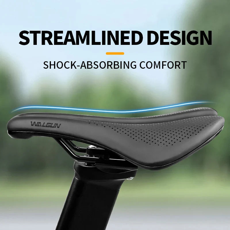 Comfort fietszadel met brede ondersteuning