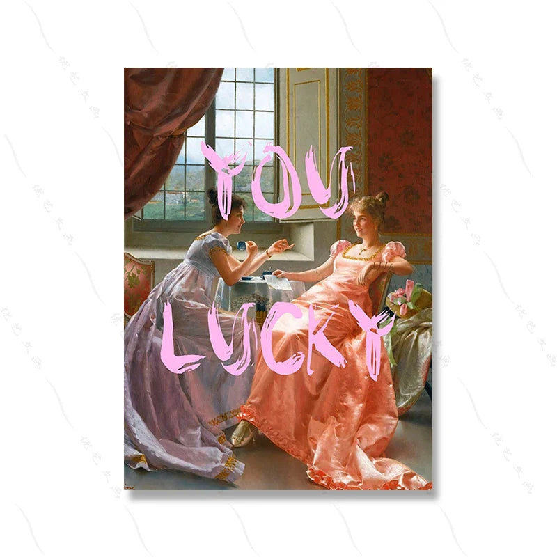 Poster met dieren in zachte kleuren