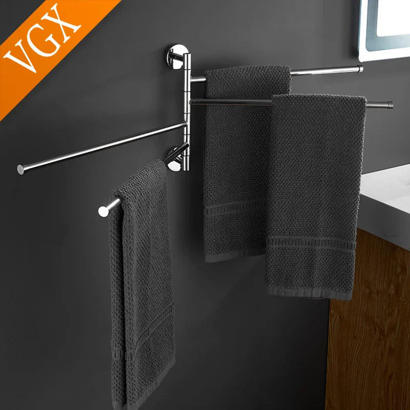 Opklapbaar handdoek rek β Ideaal voor kleine badkamers