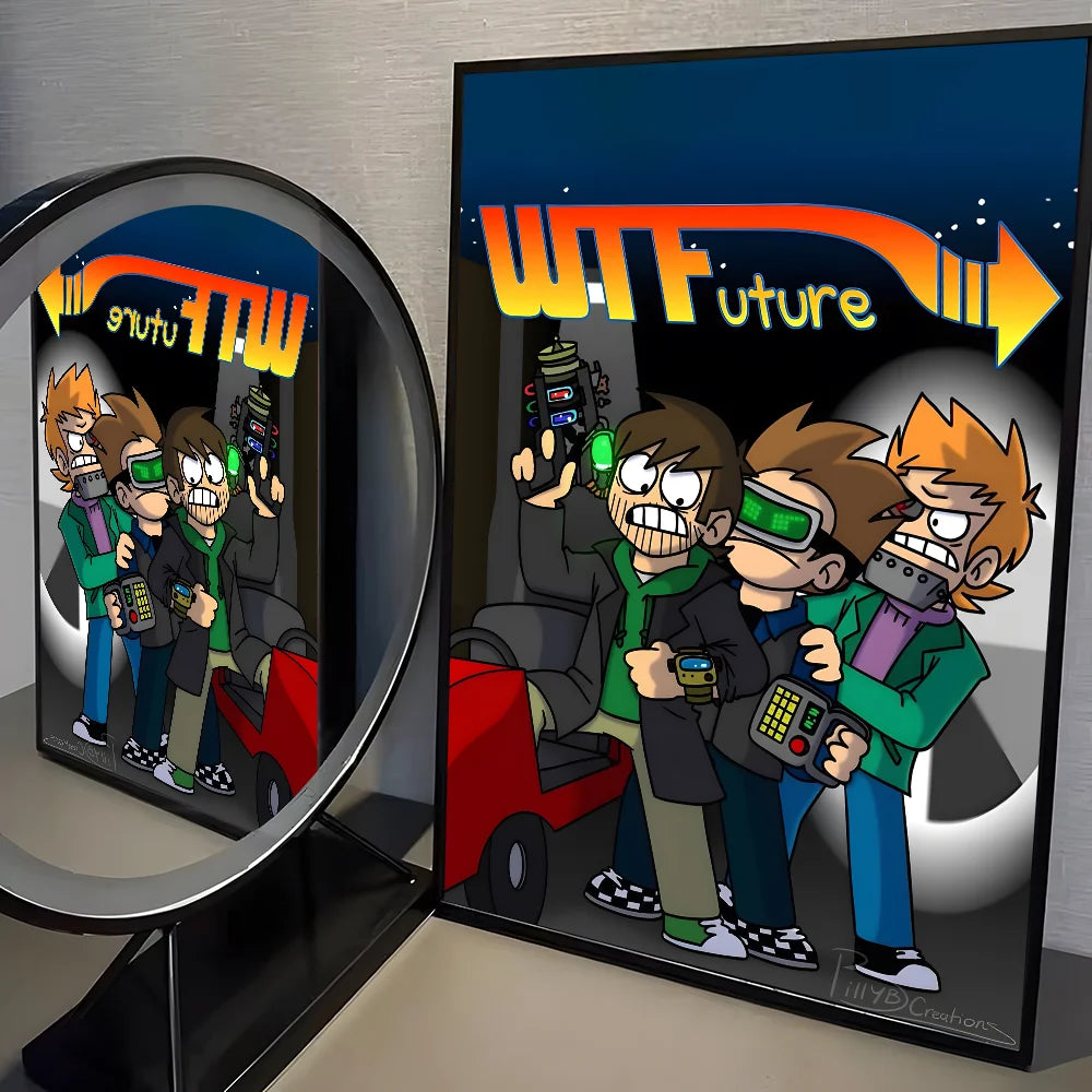 Poster met lijntekening van gezicht