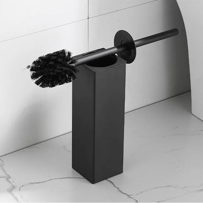 Tiger toiletborstel set zwart RVS – Trendy en krachtig