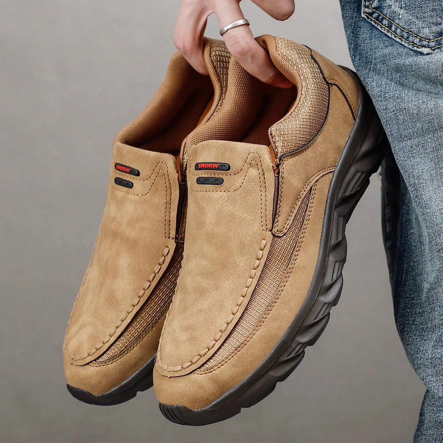 Open instap schoenen voor heren in de zomer