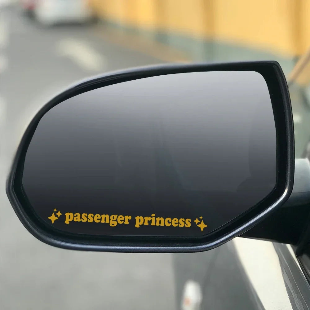 Auto stickers - Passenger Princess design voor persoonlijke uitstraling