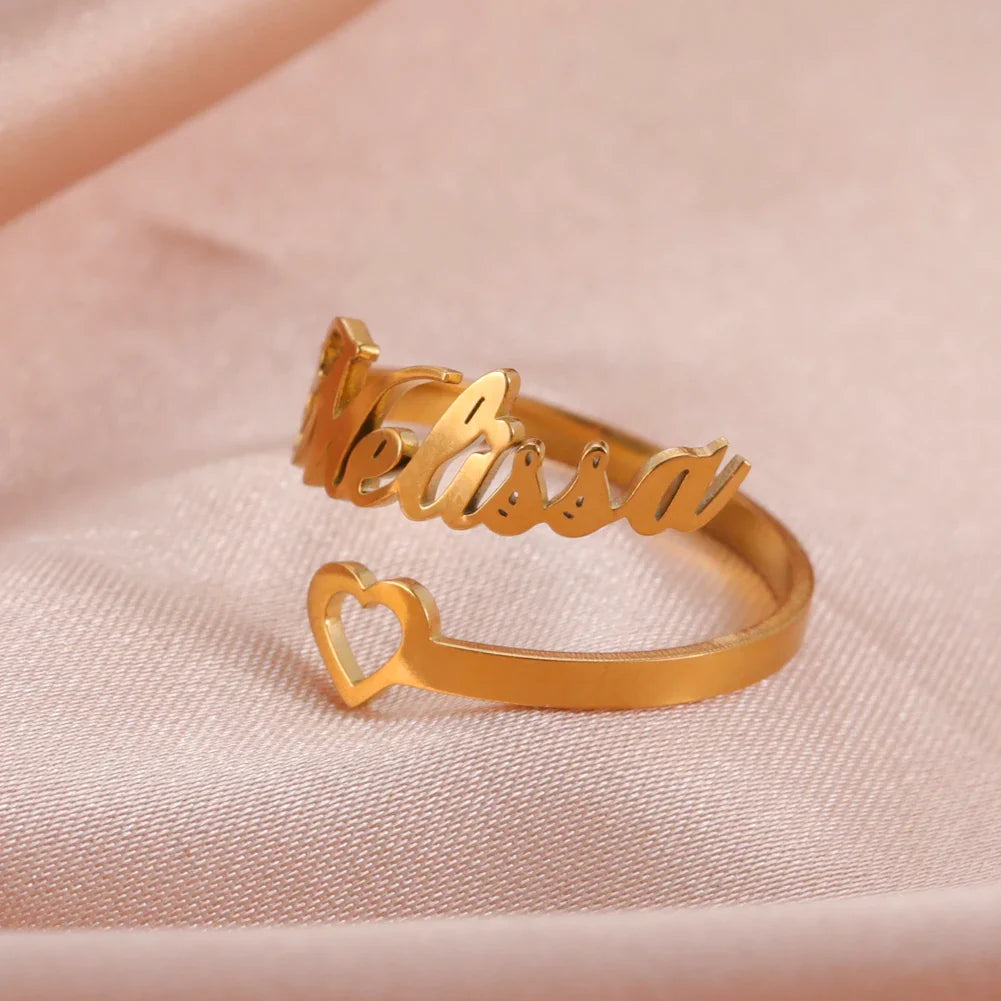 Armband met initialen in hartvorm