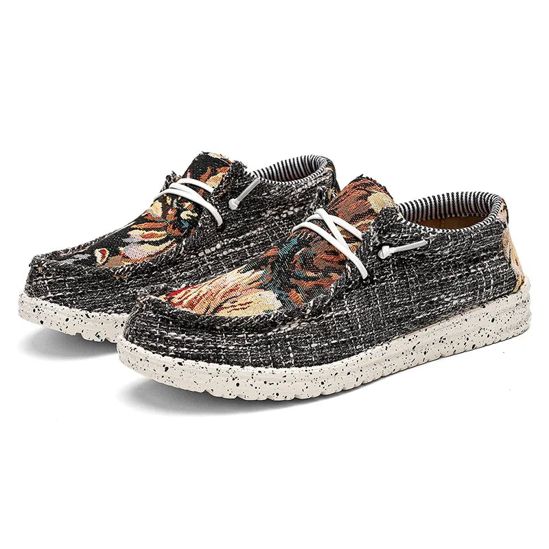 Heren schoenen met flexibele rubberzool