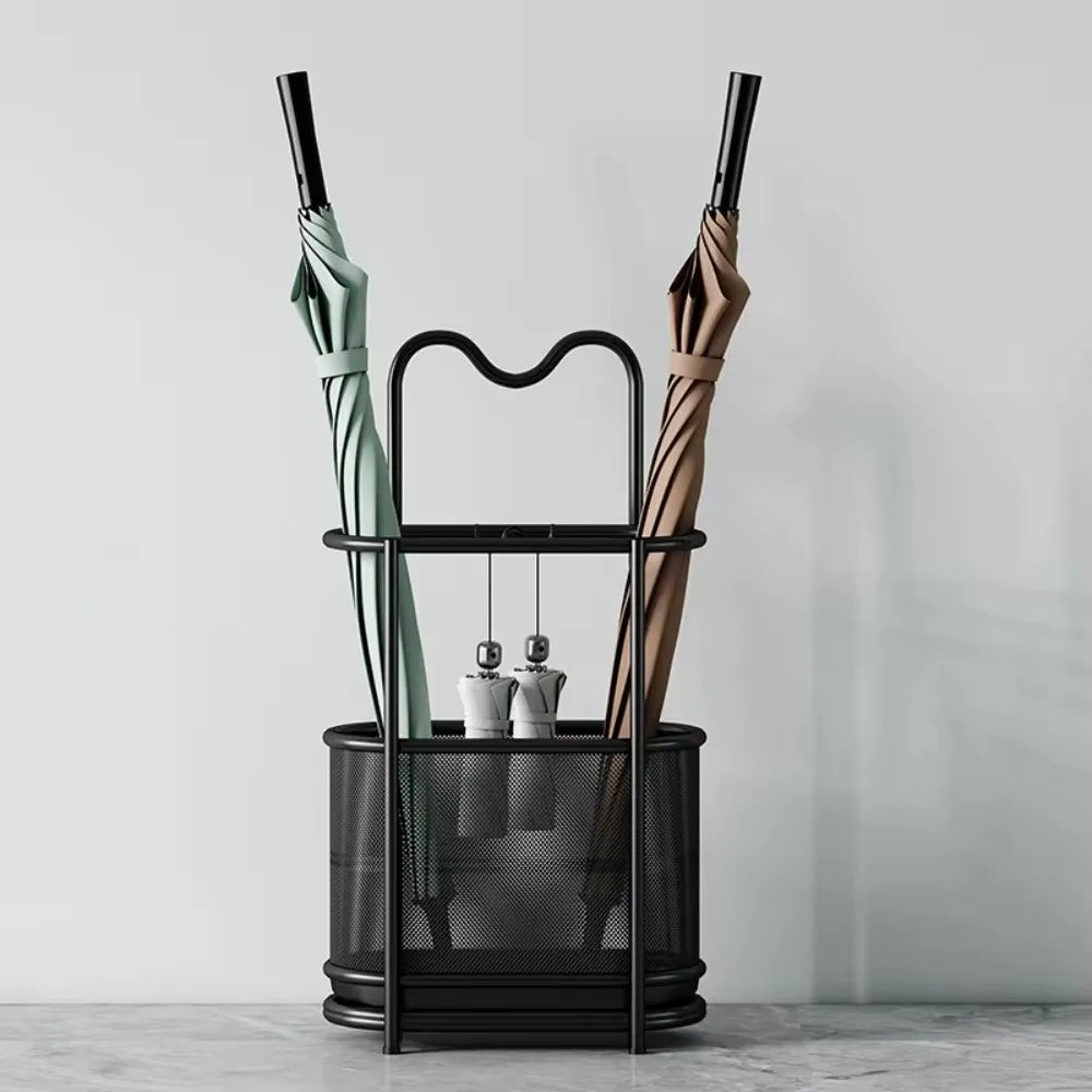 Paraplubak met geïntegreerde lekbak