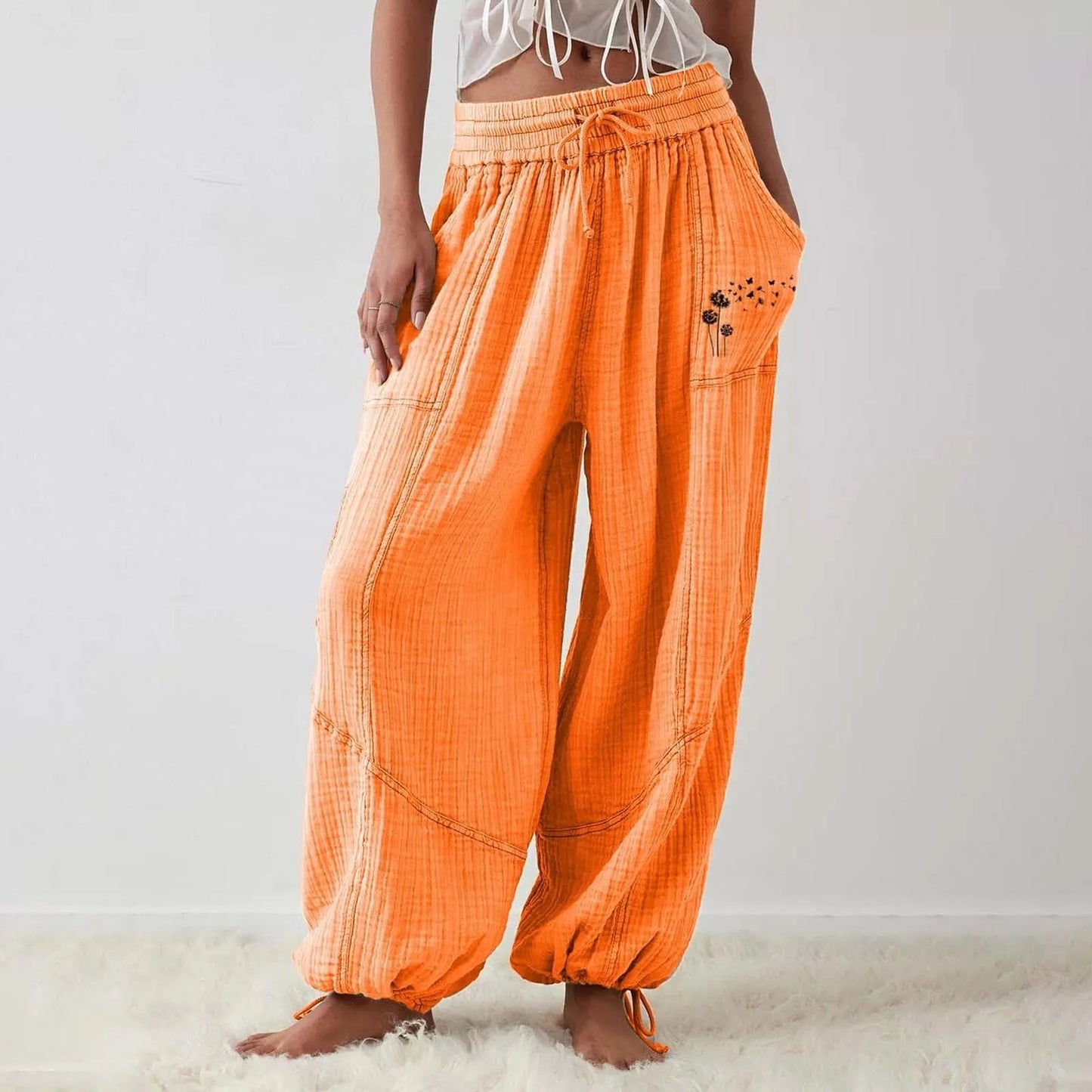 C&A linnen broek dames met brede pijpen – Luchtig en comfortabel