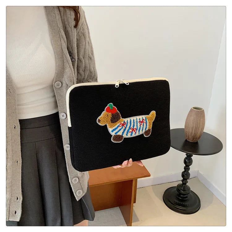 Dames laptoptas met metallic accenten – Modern en elegant