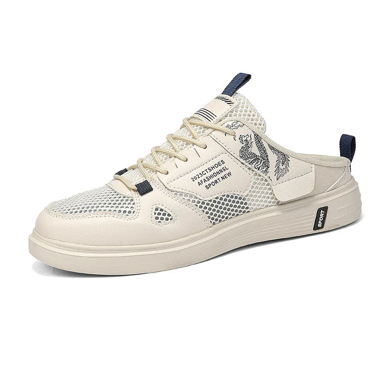 Lichte herenschoenen in zomers wit