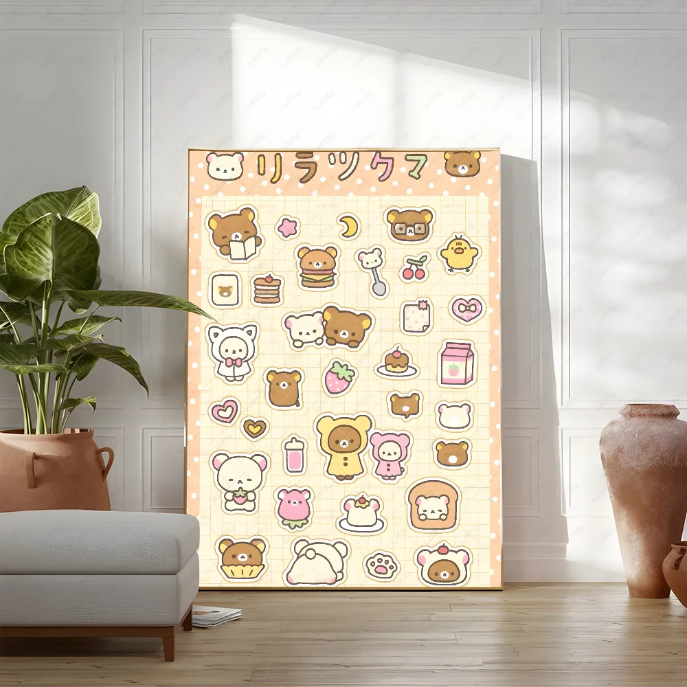 Poster met illustratie van koffie of wijn