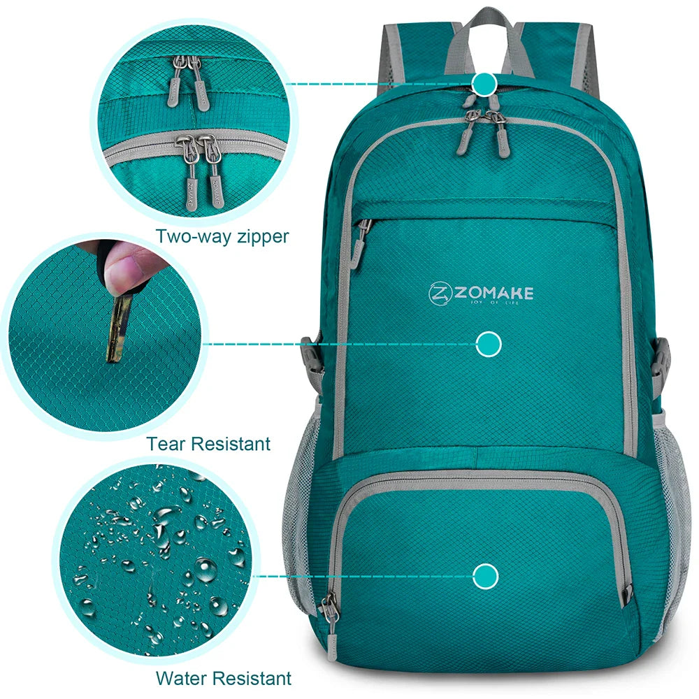 Rugzak als handbagage met slimme vakverdeling