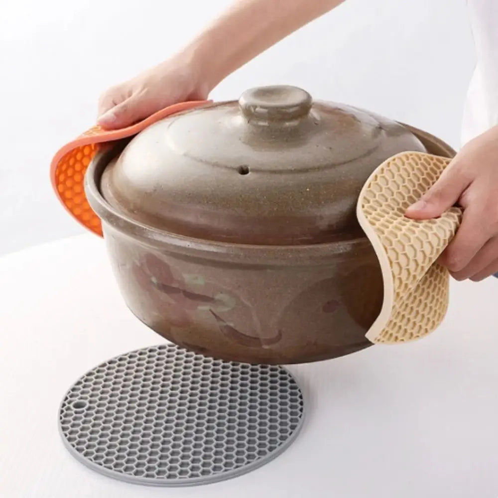 Onderzetters pan met rubber coating β Voor delicate oppervlakken