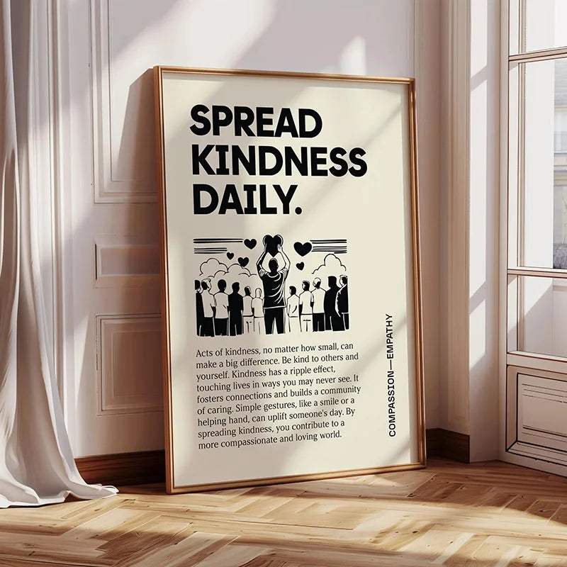Poster met botanisch motief