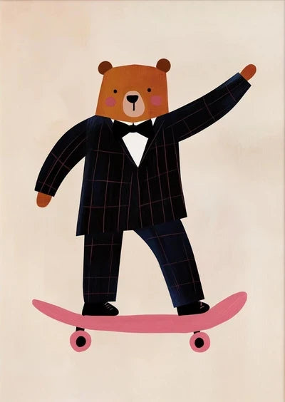 Kinderposter met vrolijke kleuren