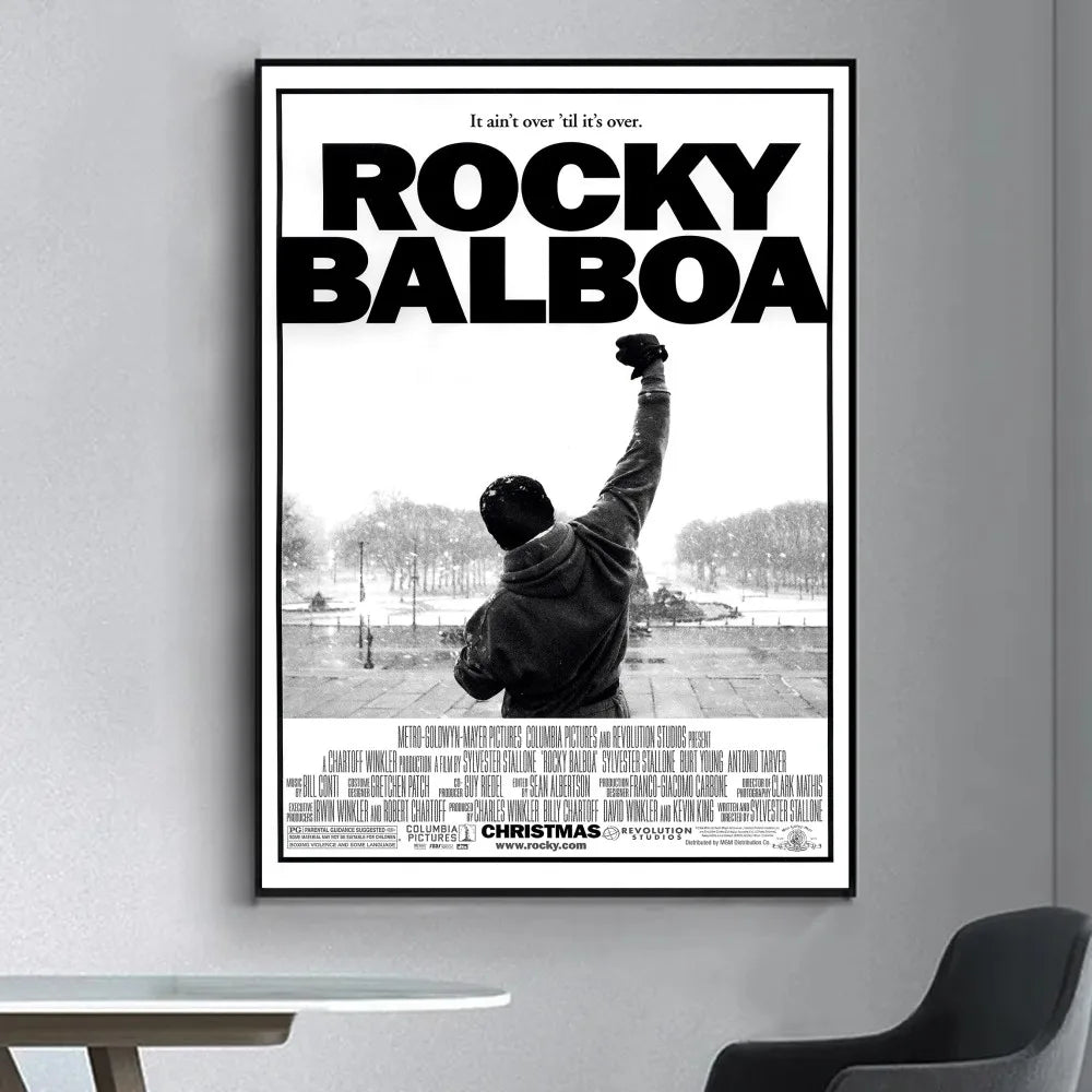 Poster met zachte penseellijnen