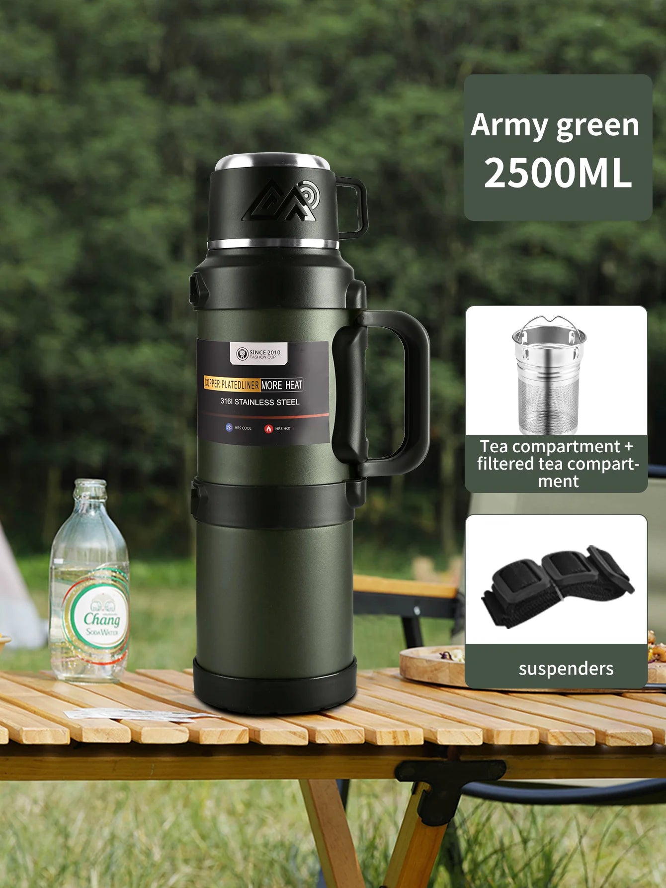 Thermosfles met lekvrije sluiting β Geen geknoei in je tas