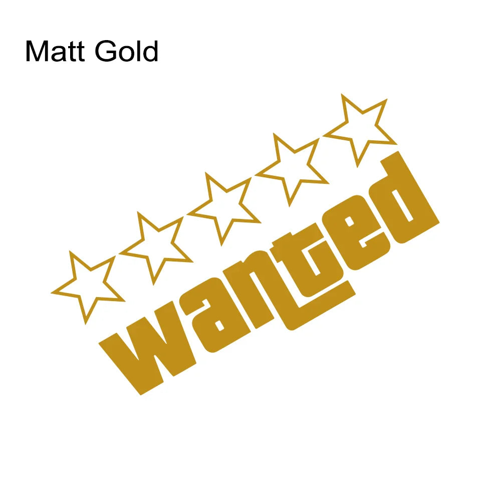 auto stickers - regenboog 'Wanted' ontwerp voor unieke uitstraling