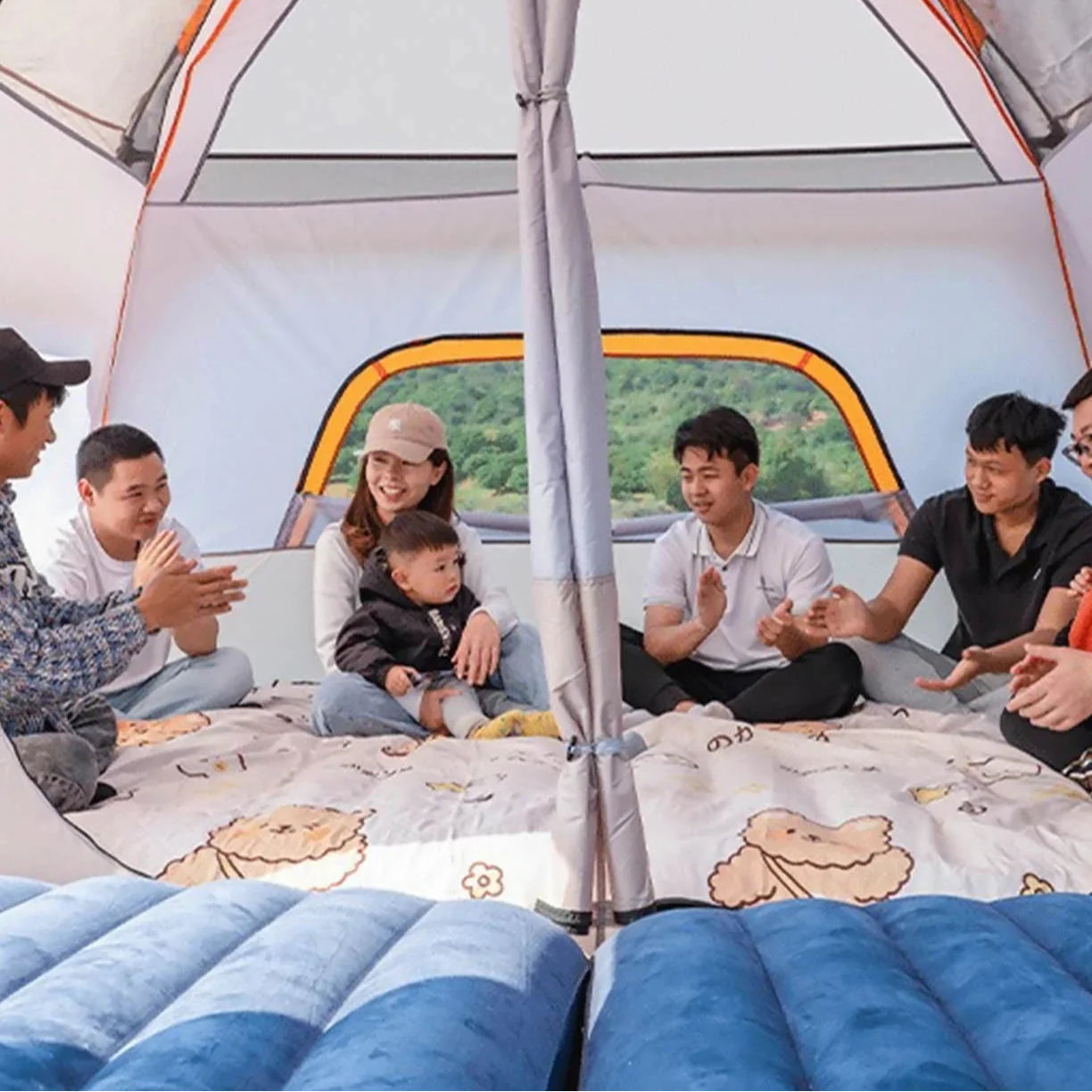Action pop-up tent met reflectoren – Veilig en zichtbaar