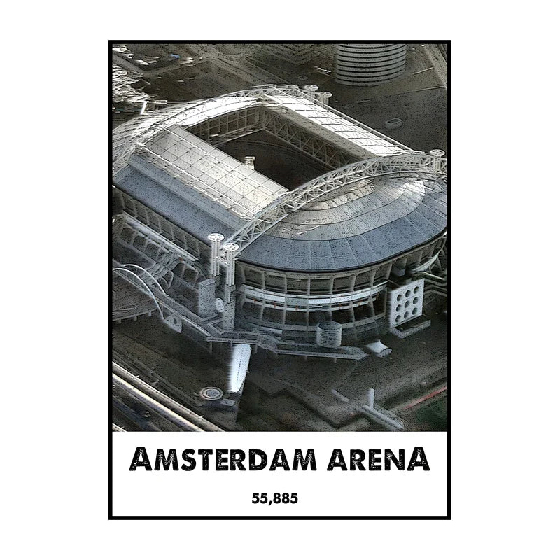 Poster met kaart van wereld of stad