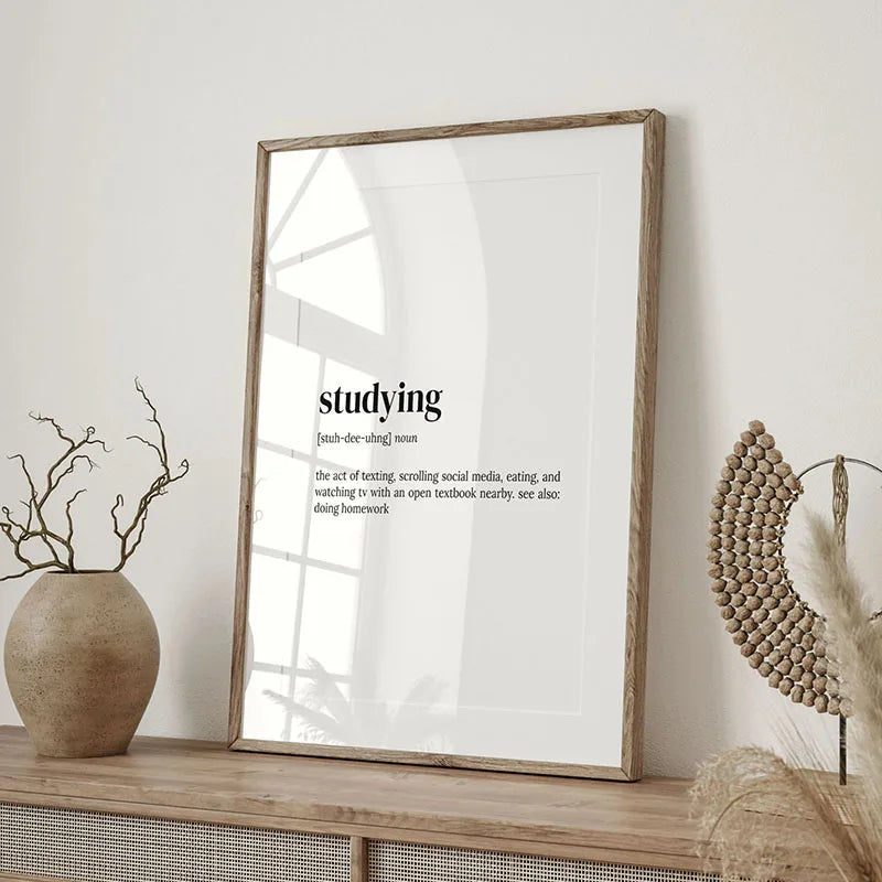 Poster in zachte pastelkleuren