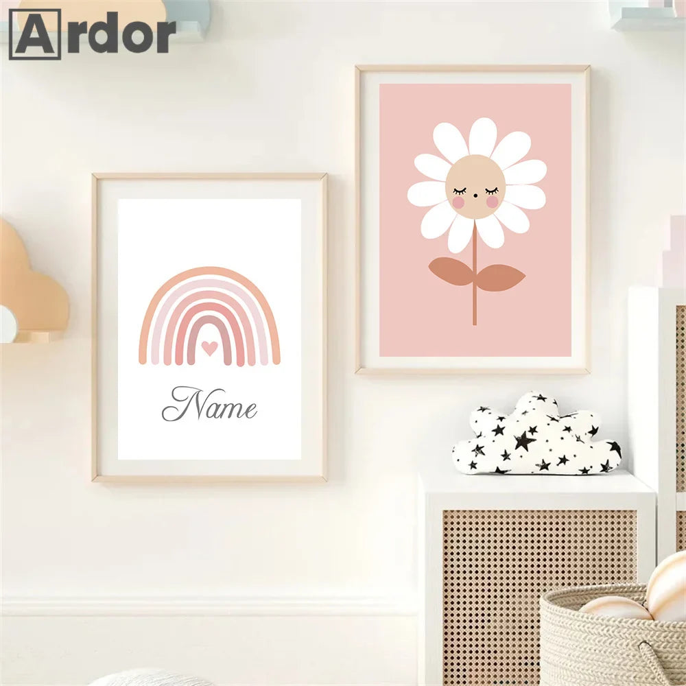 Posters in zwart houtframe ophangen