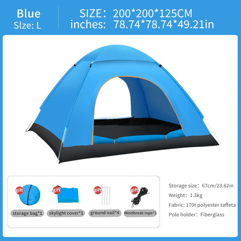 Action pop-up tent compact model – Past in elke rugzak