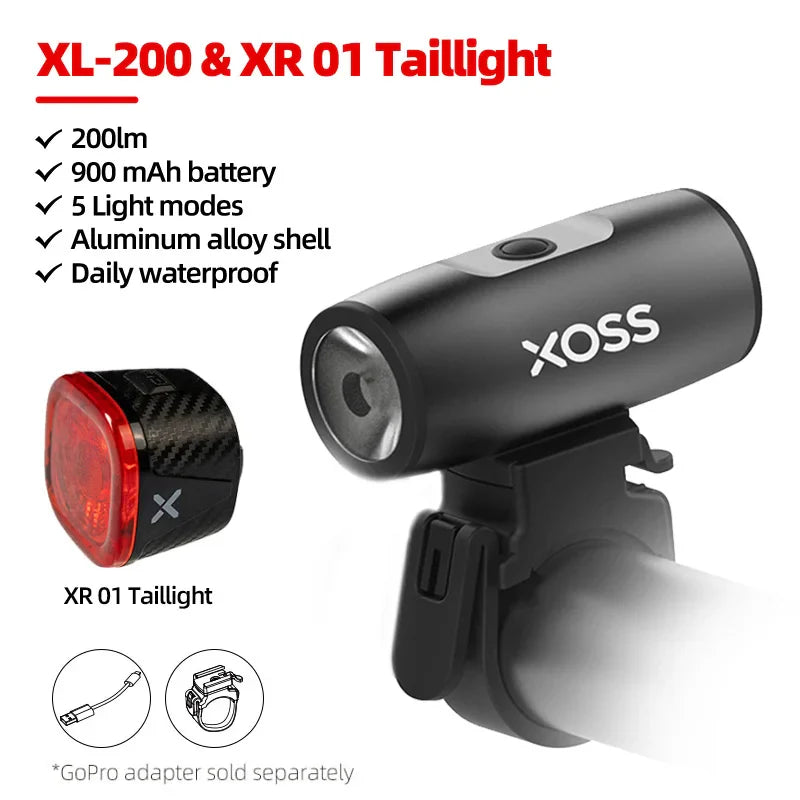 Fietslamp met lange brandtijd per oplaadbeurt