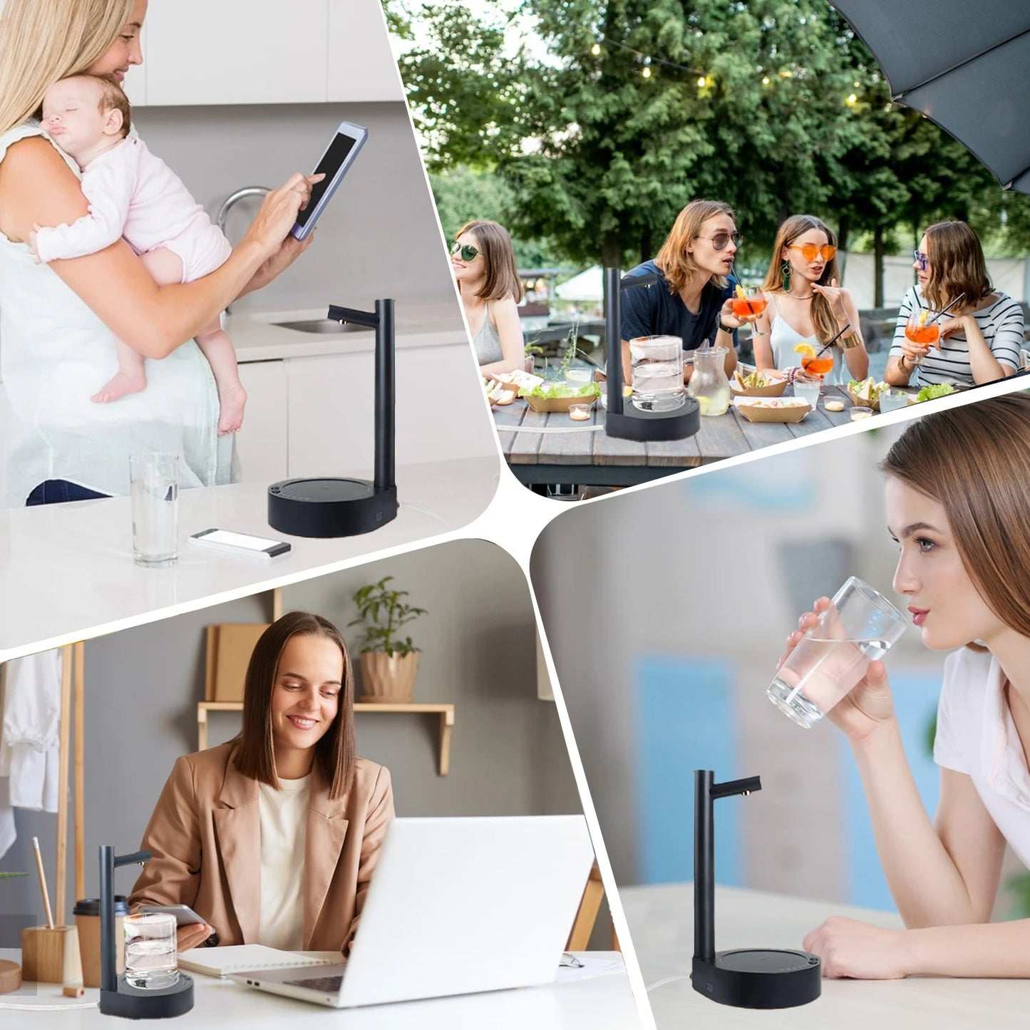Xenos drankdispenser met houder β Luxe en stevig