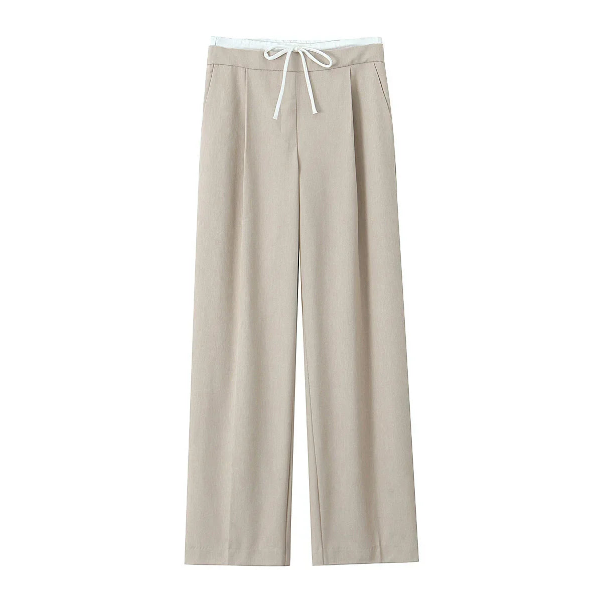Linnen broeken dames met wijde pijpen – Relaxed fit