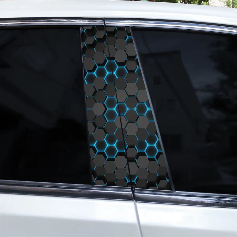 Auto stickers - Hexagonaal design voor een unieke uitstraling