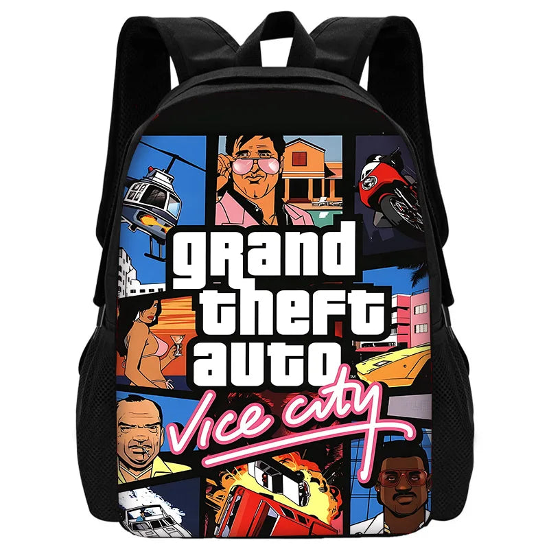 Jongens schooltas met skateprint β Urban stijl