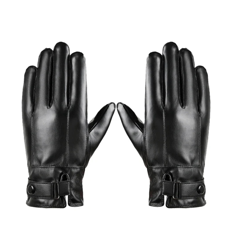 Lederen rijhandschoenen voor heren