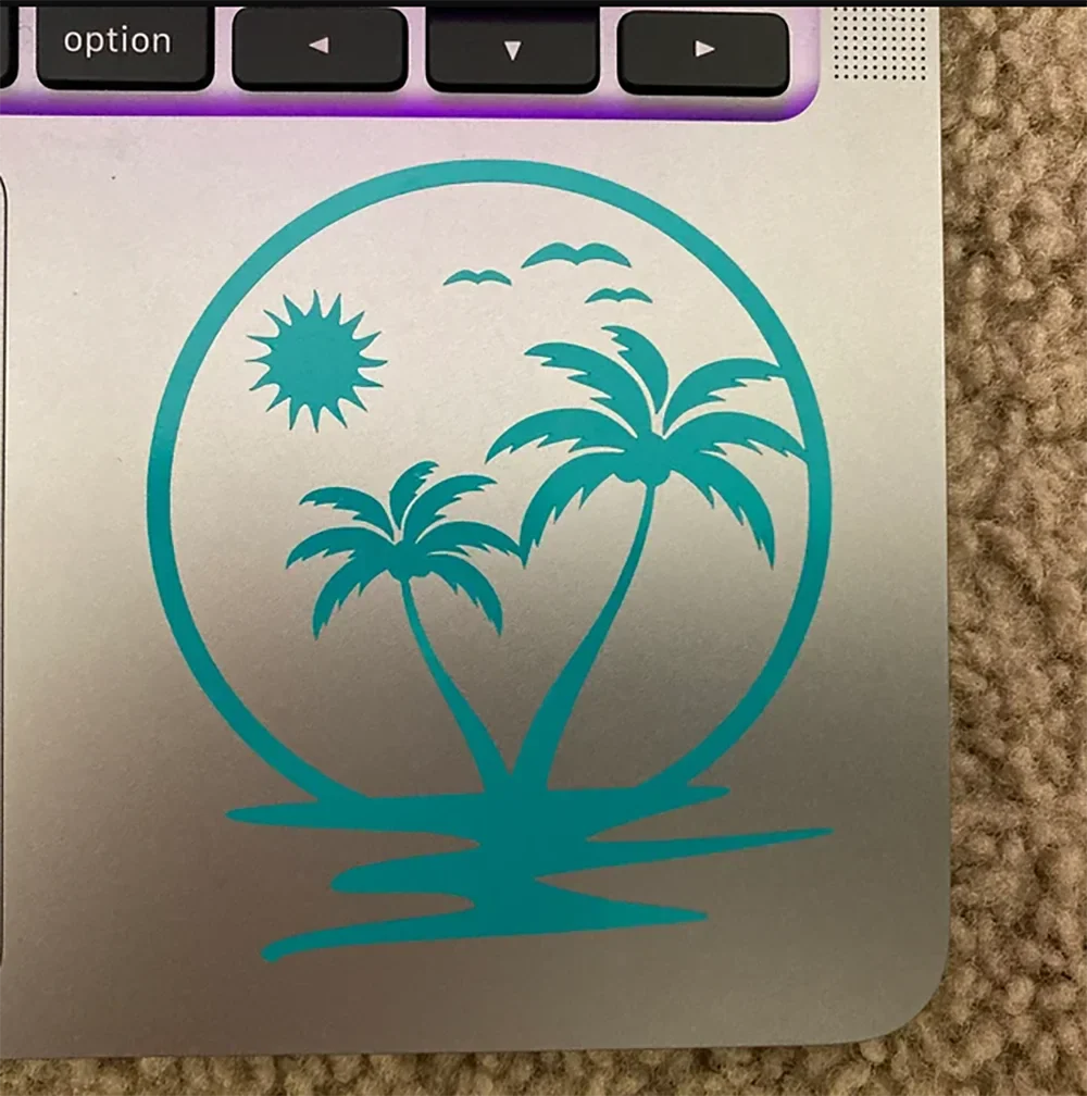 Auto stickers - Tropische paradijs achterruit voor een zomergevoel