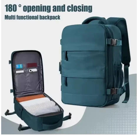 Handbagage rugzak met robuuste ritsen