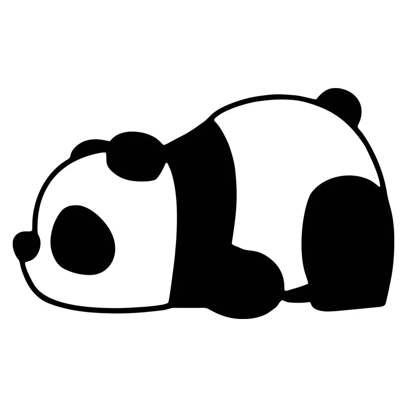 Auto stickers - Schattige Panda Set voor Unieke Autodecoratie